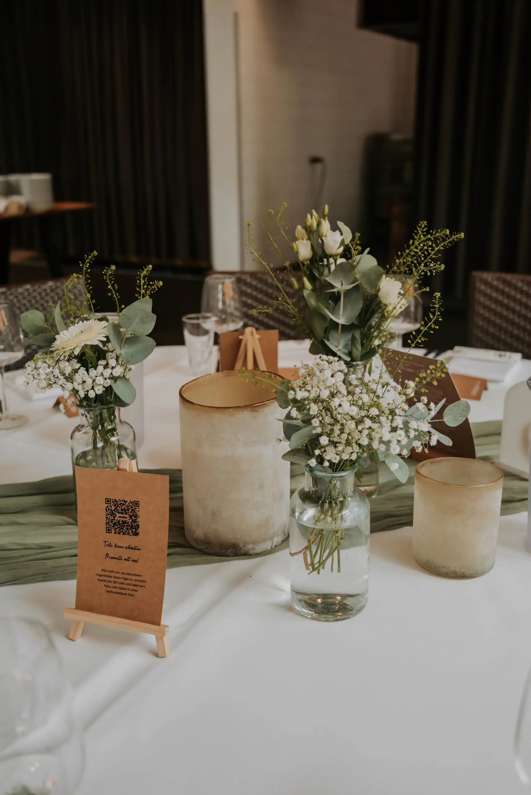 Detailaufnahme der Hochzeit im Hotel-Restaurant am Krickenbecker See